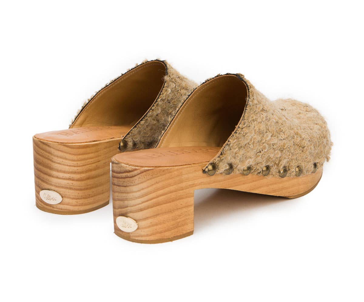 FW- WHITNEY, beige fabric clog for wholesale on Faire1