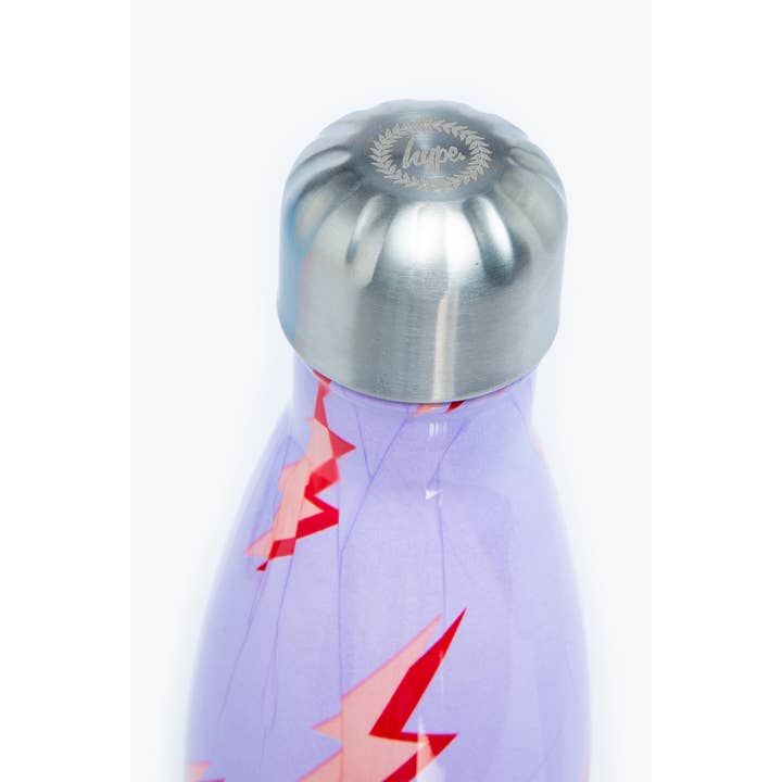 HYPE LILAC LIGHTNING METAL WATER BOTTLE - 500ML for wholesale on Faire