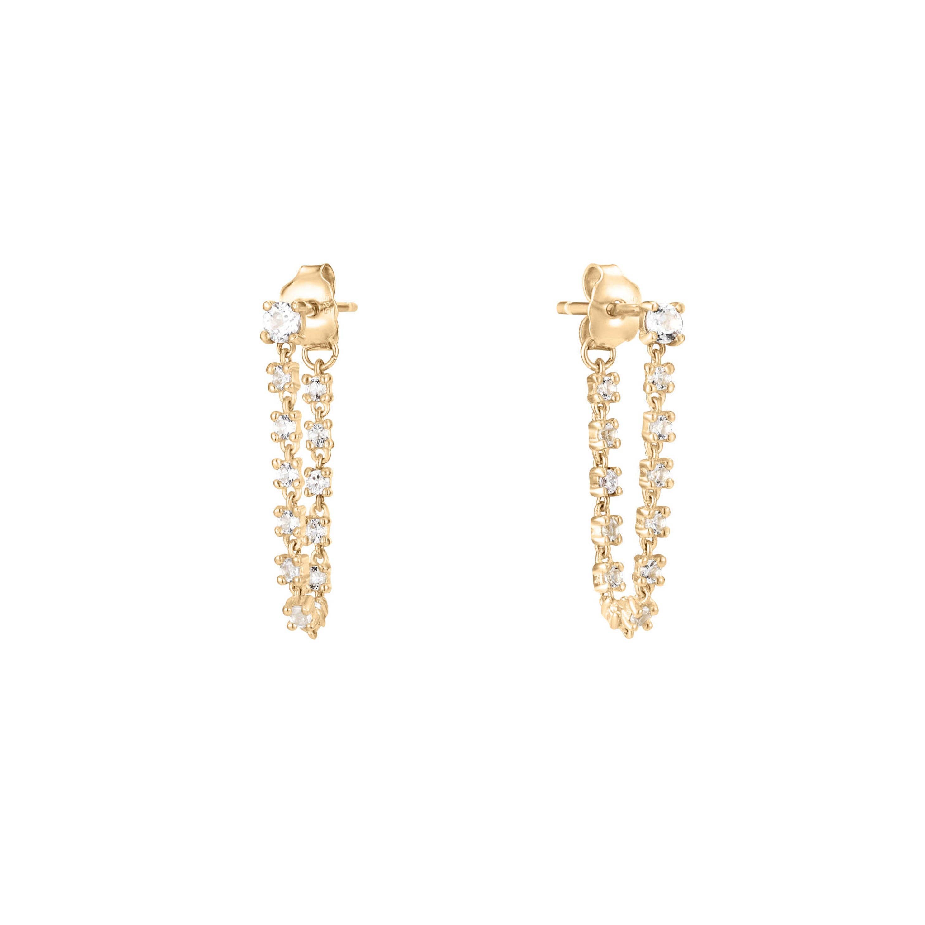 NOLI - Vendita all'ingrosso Orecchini pendenti - Orecchini a catena con diamanti FINE