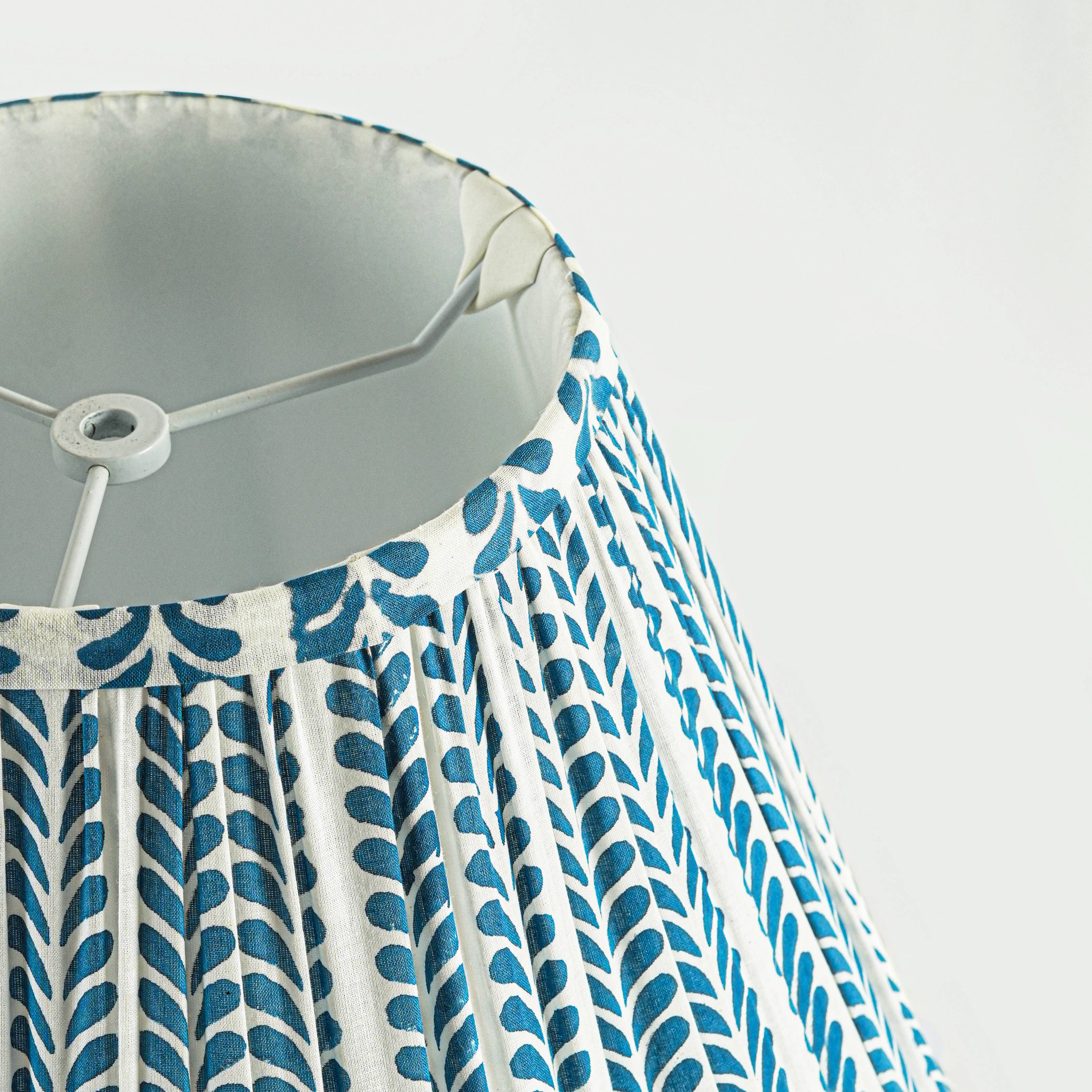 Mela Artisans - Wholesale Lamp Shade - Flourish Handblocked Lampshade1