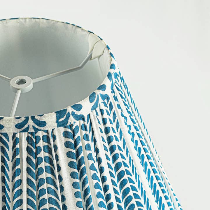 Mela Artisans - Wholesale Lamp Shade - Flourish Handblocked Lampshade1
