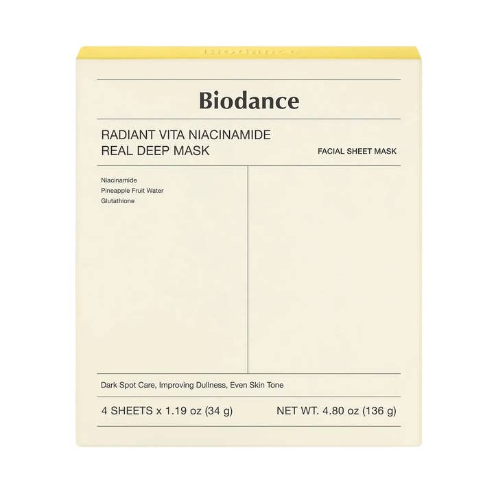 BIODANCE Radiant Vita Niacinamide Real Deep Mask 34g for wholesale by SKEEN