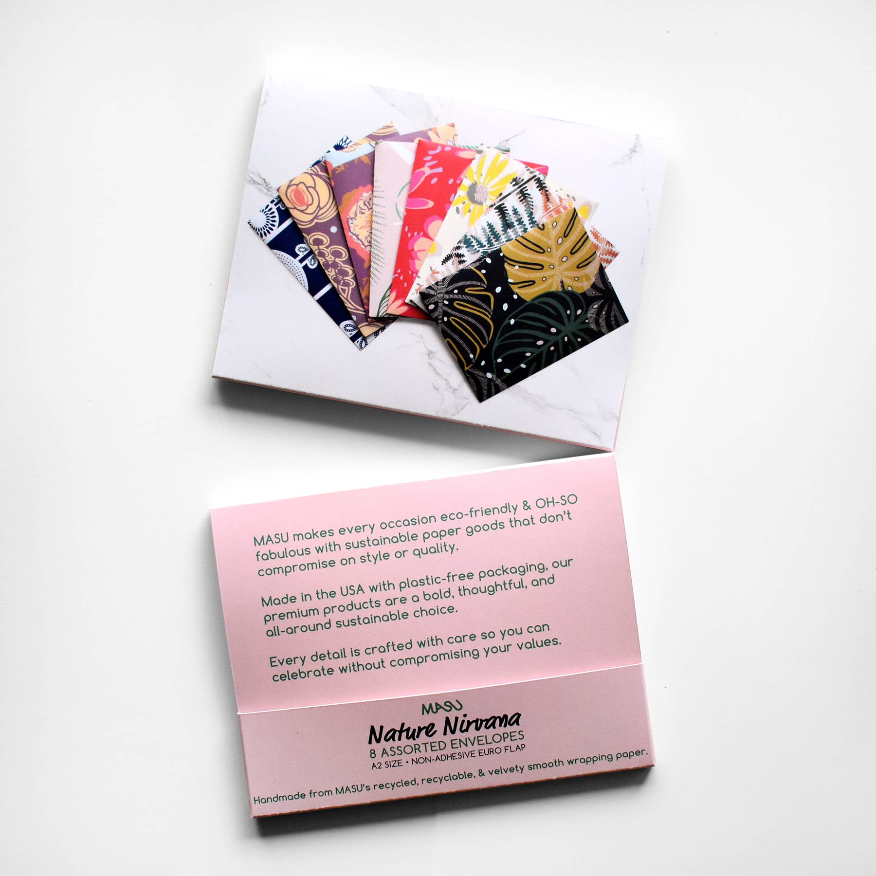 MASU - Wholesale Envelopes - Nature Inspired Handmade Eco-Friendly Envelopes - Set of 82