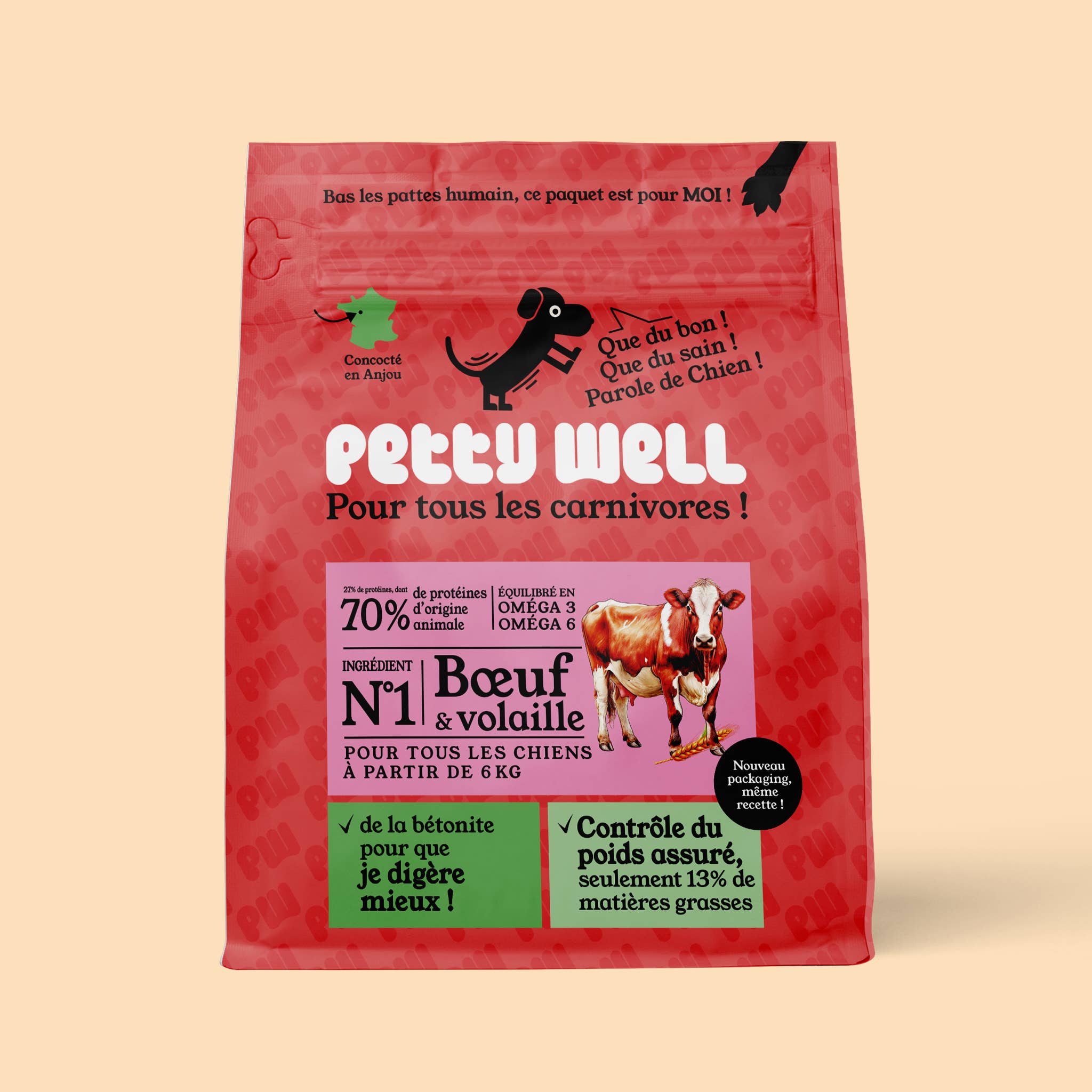 Petty Well - Wholesale Pet food – Dog - Beef, Poultry, Vegetables Kibble - Dog
