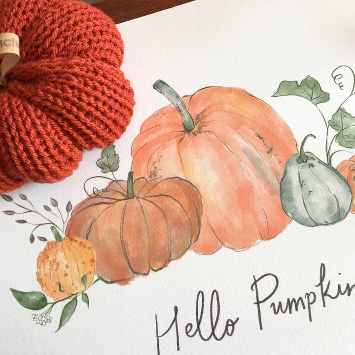 Hello Pumpkin! for wholesale by Pickled Pom Pom