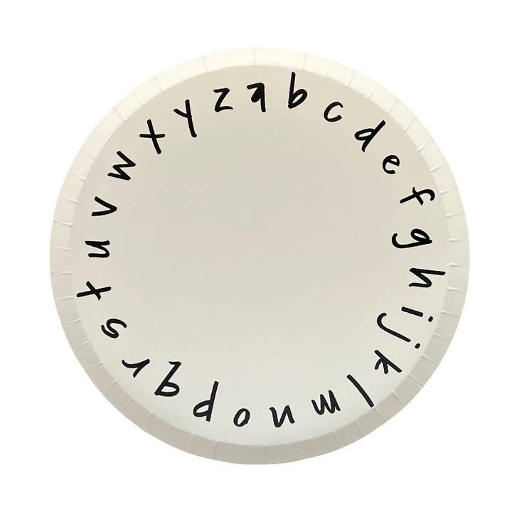 School Days ABC Small Plates - 8 Pk. for wholesale by Jollity & Co. + Daydream Society