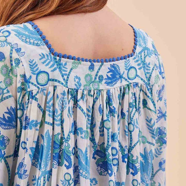 rockflowerpaper - Wholesale Dress - Women's - GEMMA OCEAN Dress with Bell Sleeve