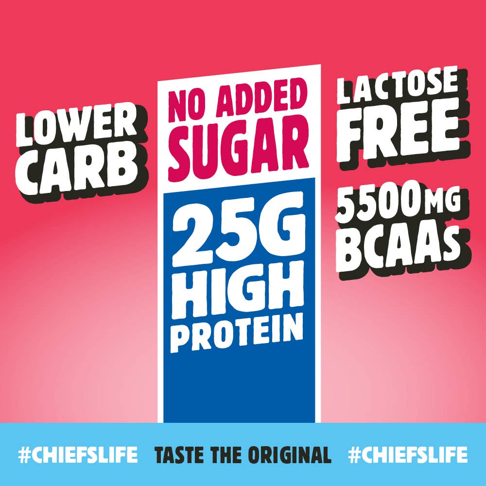 Chiefs - Vendita all'ingrosso Bevande isotoniche/energetiche - Chiefs Bevanda Proteica al Latte Berry Falls 330ml3