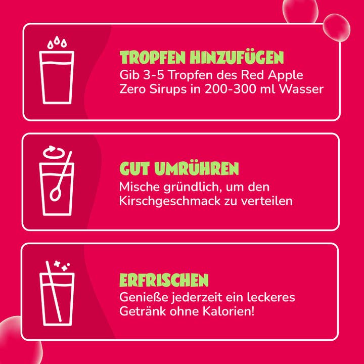 ahead - Wholesale Flavored Syrup - Zero Sugar Syrup - Apple (Tray 12x48ml)2