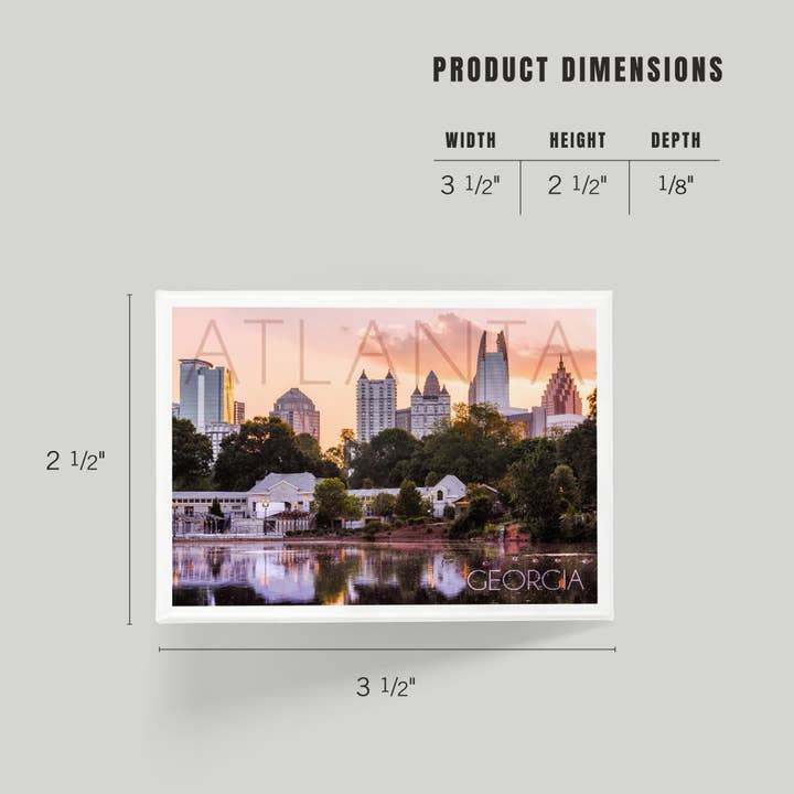 Lantern Press - Wholesale Magnet - MAGNET Atlanta, Georgia, Piedmont Park