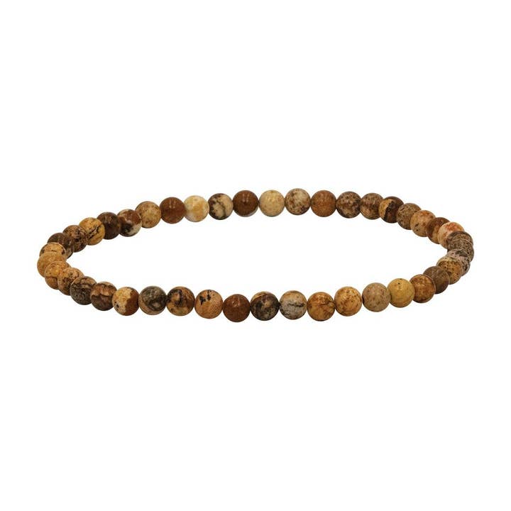 My Fun Colors - Wholesale Beaded Bracelet - Mini Gemstone 4mm Beaded Stretch Bracelets | 43 Colors!