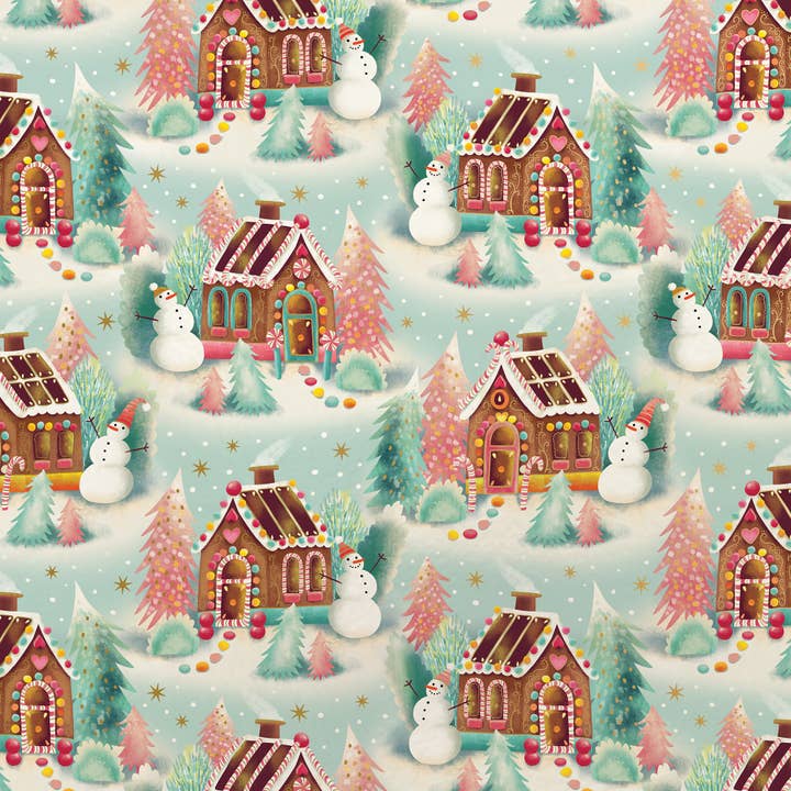 Gingerbread Dreams - Wrap - Jumbos CLOSEOUT for wholesale by Jillson & Roberts
