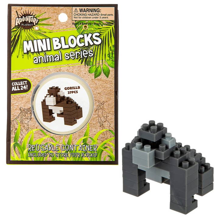MINI BLOCKS GORILLA LLB Blokken voor kinderen Baby voor wholesale door La Luna Bella - Toys