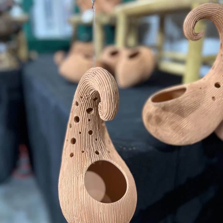 Handicraft Heaven - Wholesale Hanging Planter - Handmade Terracotta Hanging Planter: Unique Sculptural Shape5