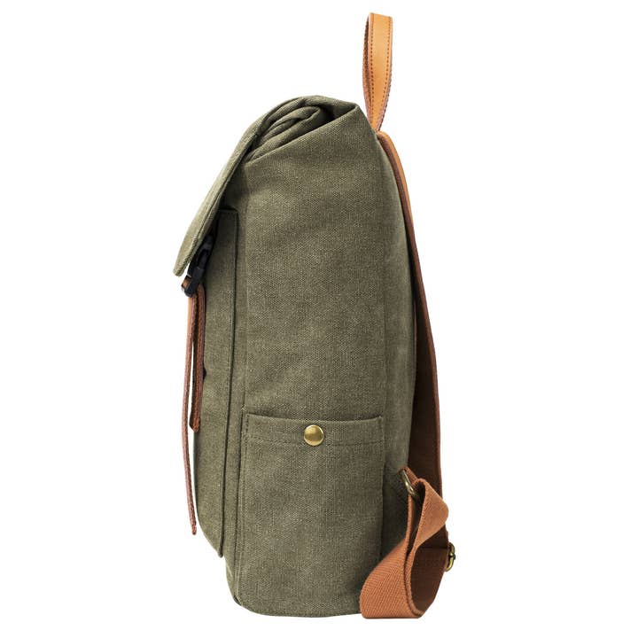 ZEDE PARIS - Wholesale Backpack - Women's - Quai de la Gare (XL) - Canvas and leather backpack14