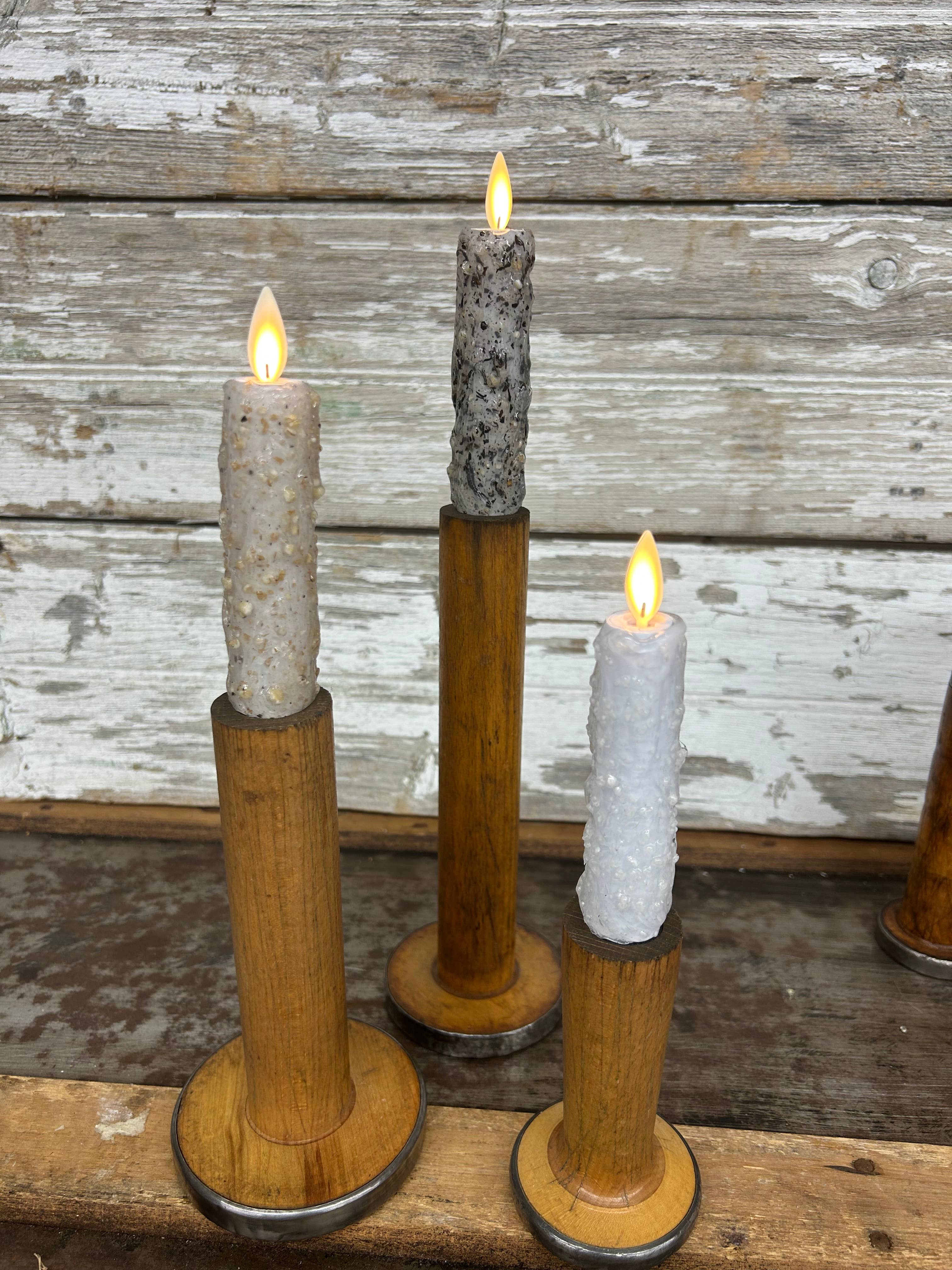 Vickie Jean's Creations Inc - Wholesale Flameless candle - Set of 3 Moving Flame Candles on Large Bobbins0