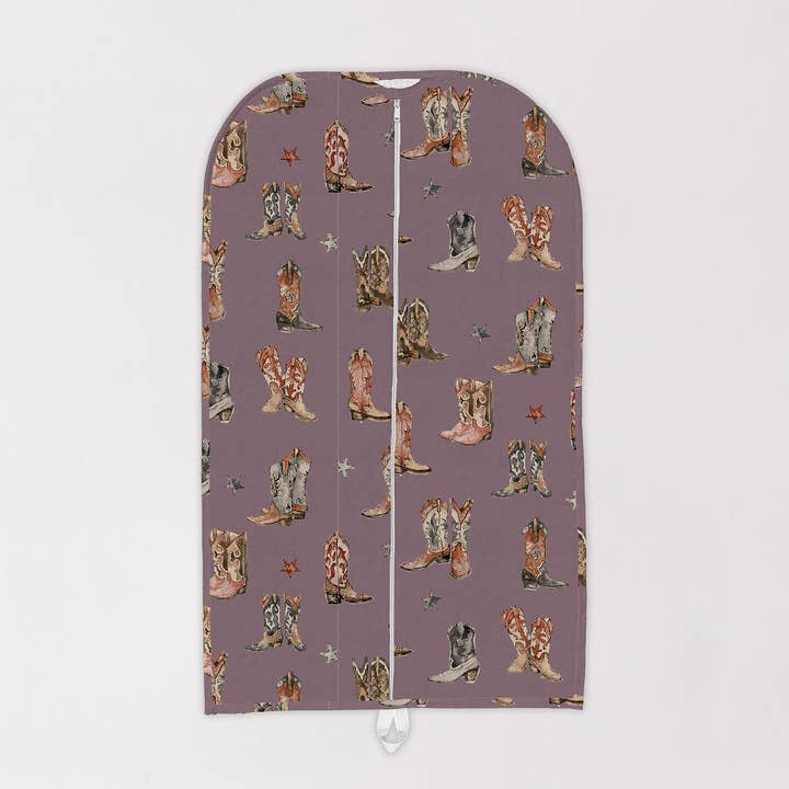 Sac à vêtements matelassé violet Thunderbird Boots pour la vente par Ida Mae Home