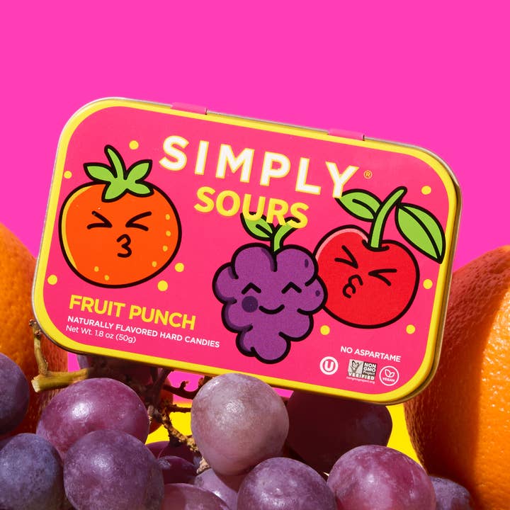 Simply Sours - Fruit Punch 1.8oz for wholesale by Simply Gum