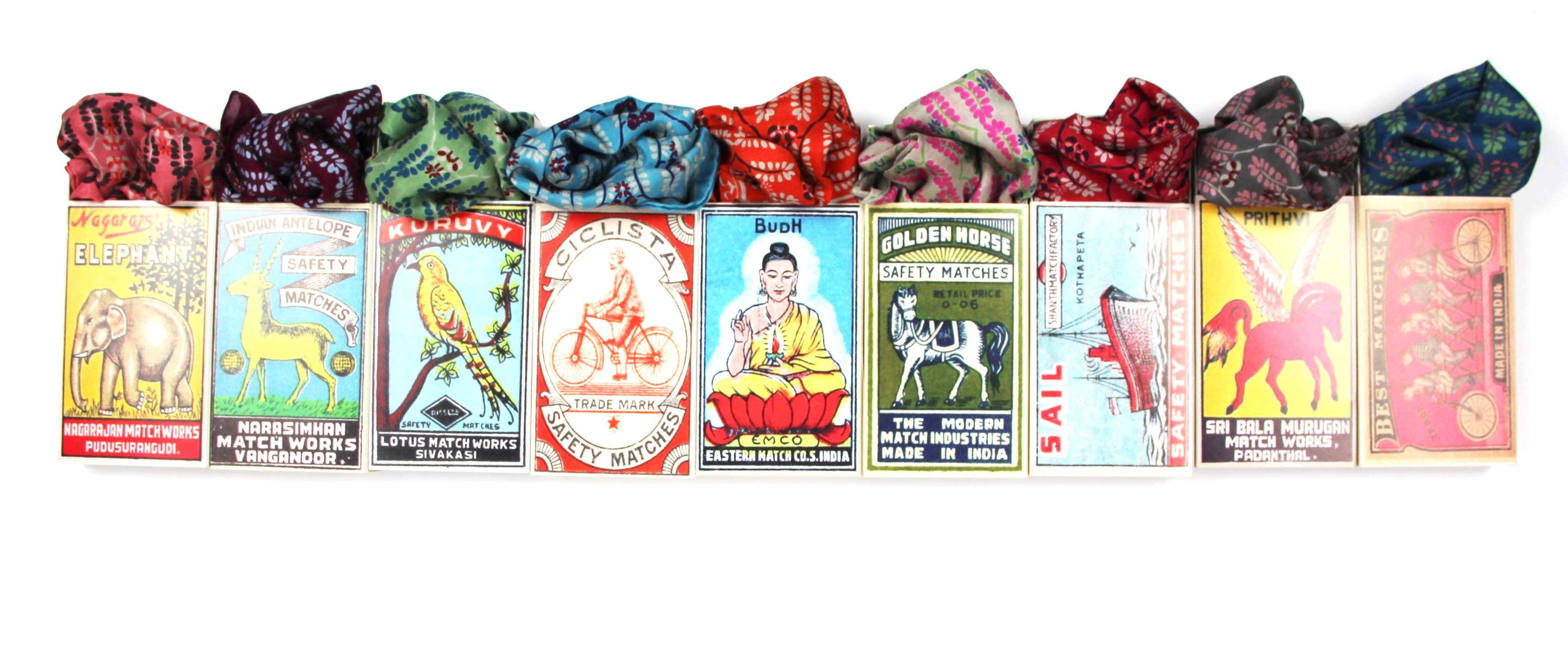 Les Belles Vagabondes - Wholesale Head Scarf - Women's - Mini Albertine Orange4