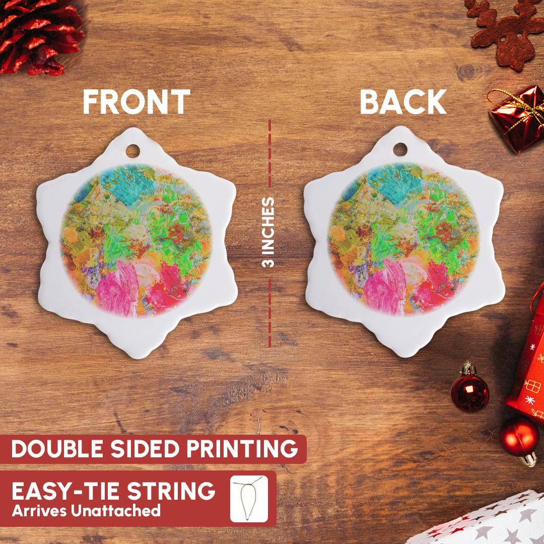 3dRose - Vente Objets de décoration - 3dRose, Palette artistique lumineuse et épurée abstraite, Ornement2