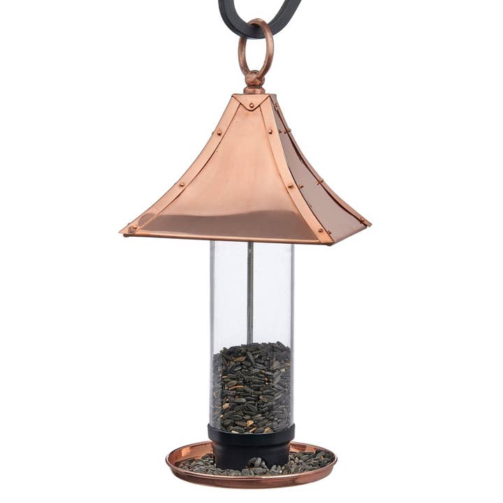 Pagoda Style Copper Bird Feeder for wholesale by Good Directions