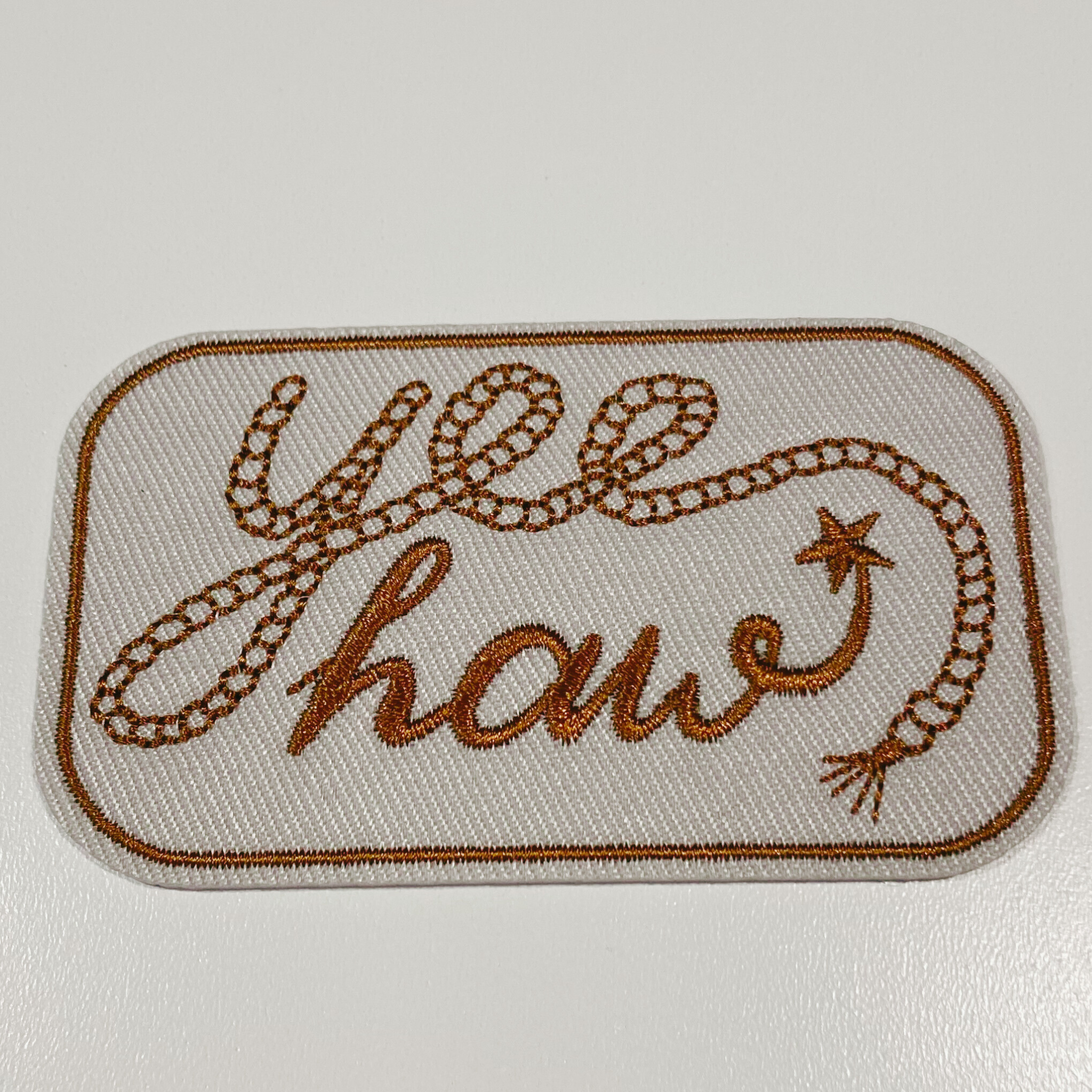 TEELUX - Vente Écusson - Écusson brodé pour chapeau, 3 po, Yee Haw1