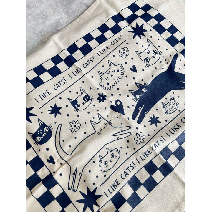 I Like Cats cotton tea towel, dish towel and other Purchase wholesale cat ladder. Free returns & net 60 terms on Faire trending on Faire.