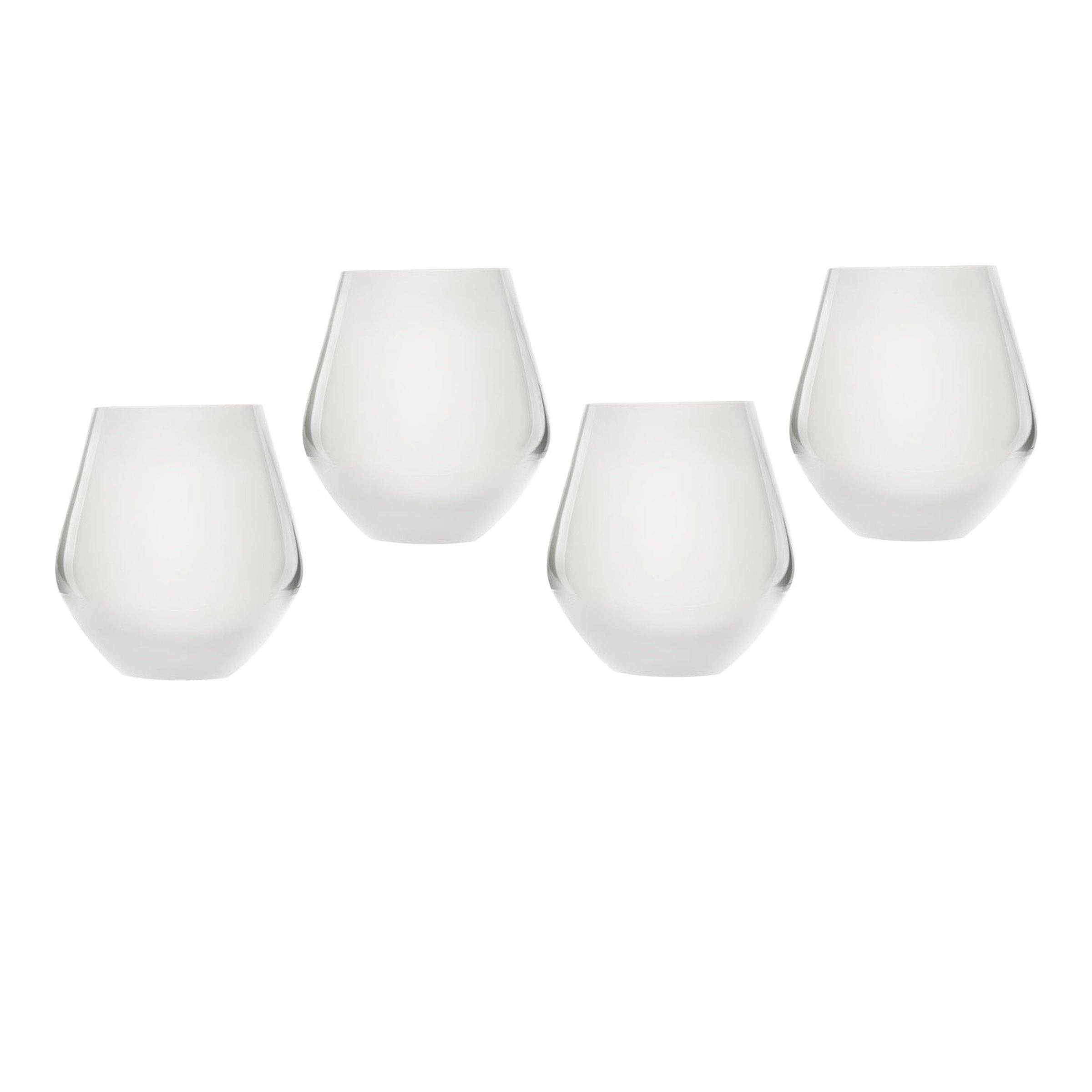 Godinger - Wholesale Wine Glass - Meridian Stemless Teal Wine Glass, Set of 41