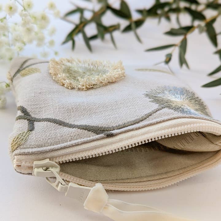 Ash & Rose - Venta al por mayor Monedero - Mujer - Bolso Cuadrado Bordado con Flores 3D1