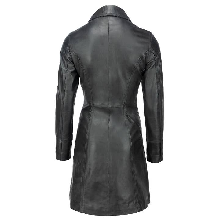 schwarz Urban 5884 Janice 3/4-Lederjacke aus Lammleder für Damen für den Großhandel auf Faire2