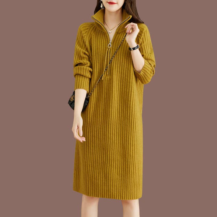 Marayn - Wholesale Dress – Women's - Autumn Knitted Dress Chic Cozy Effortless Style3