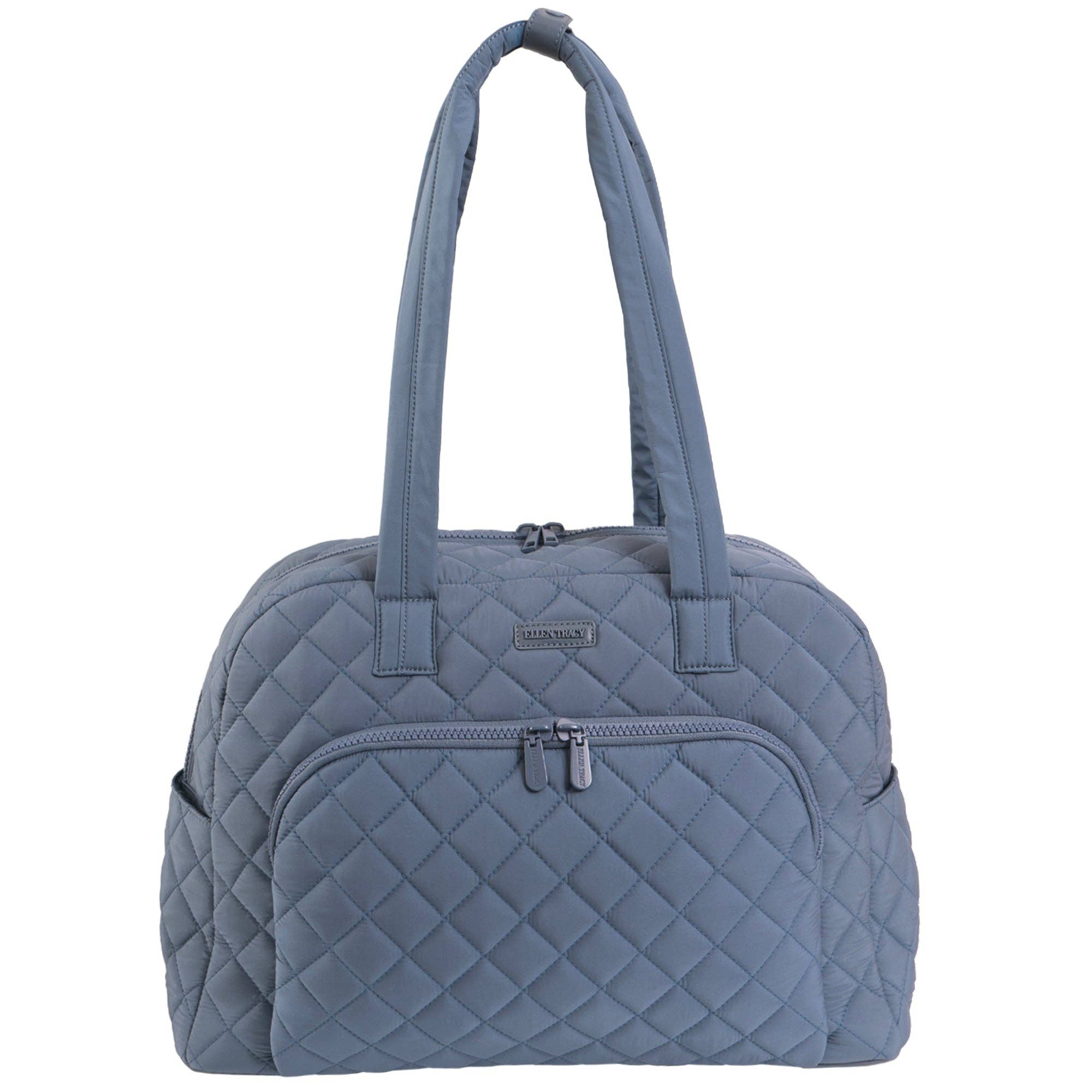 Magid - Wholesale Weekender Bag - Women's - Ellen Tracy 20 Inch Diamond Nylon Quilted Travel Duffel1