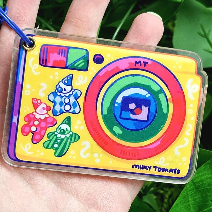 Clowncore Camera Keychain Picture Frame for wholesale by Milky Tomato