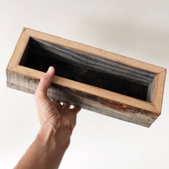 Alibi Interiors - Vendita all'ingrosso Fioriere - Fioriera in legno di recupero 2x10 Fivesie3