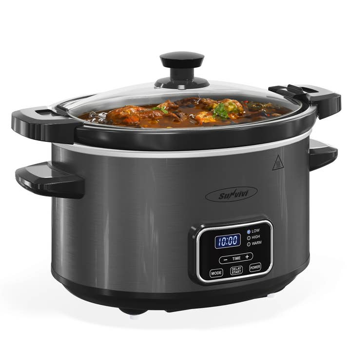 Heynemo - Wholesale Cooking Pot - 4QT Slow Cooker, Programmable Pot with Locking Lid