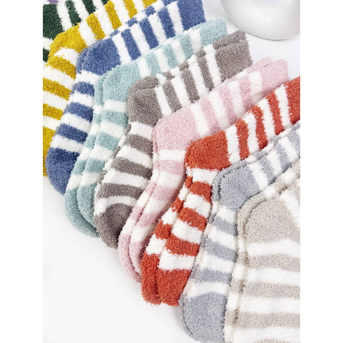 MIX COLOR Cozy Stripe Pattern Socks for wholesale on Faire6