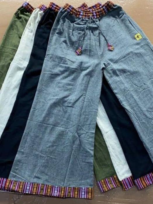 Wide-Leg Bhutani Flare Pants – Prepack of 4 Colors – Solid for wholesale by Katmandu Trading Co.