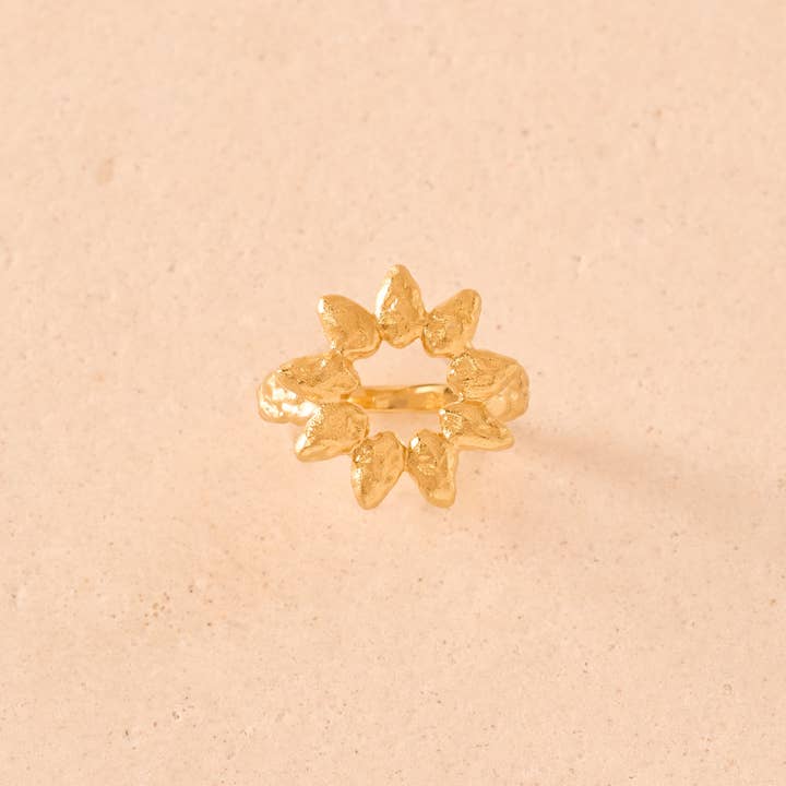 Hélia Ring | Jewelry Gold Gift Waterproof for wholesale by Agapée Jewelry