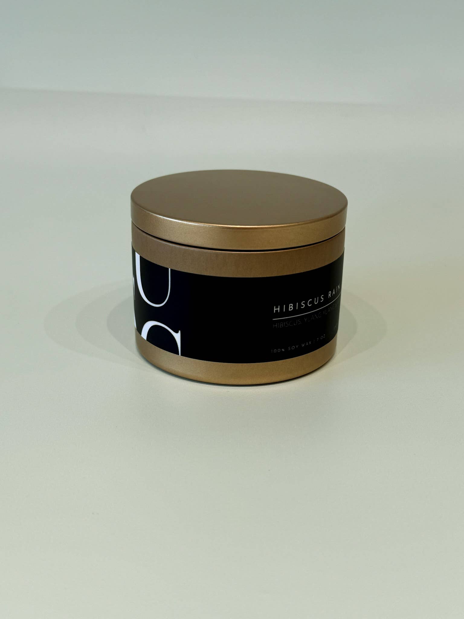 Unplug Soy Candles - Vente Bougies de voyage - Bougie en boîte de voyage en étain doré mat9