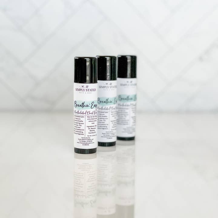 Simply Stated Bath & Body - Wholesale Healing Salve/Balm/Cream - Mentholated Chest Balm – Natural Relief for Nasal Congestion
