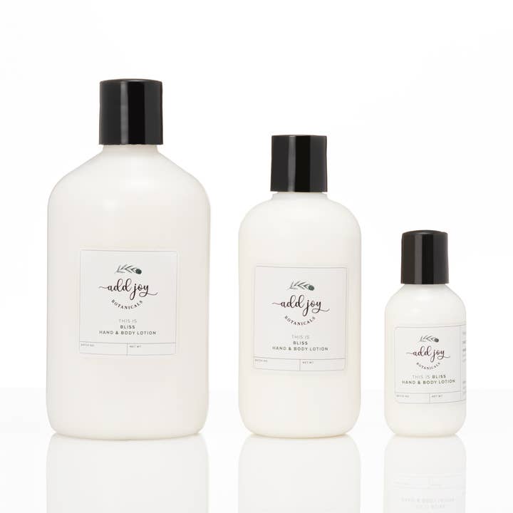 Lotion Bliss pour la vente par Add Joy Botanicals