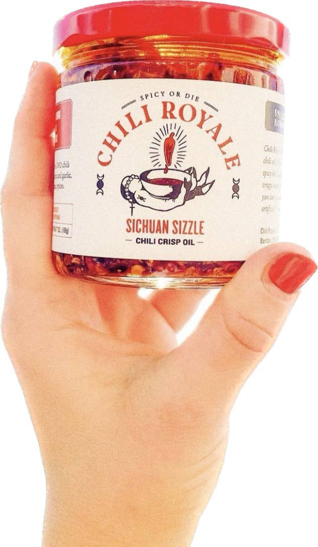 Chili Royale - Wholesale Sauce - Chili Royale Sichuan Sizzle Hot Chili Crisp Oil 9oz.6