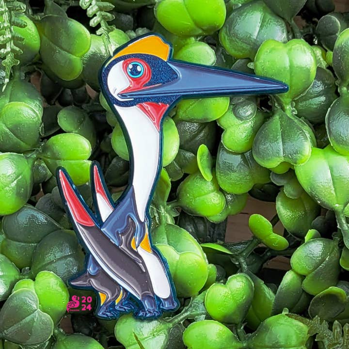 Quetzalcoatlus zachte emaillen pin voor wholesale door EJS Creations