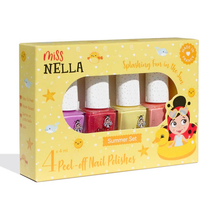 Coffret Collection Été de 4 Vernis à Ongles pour la vente par Miss Nella Canada