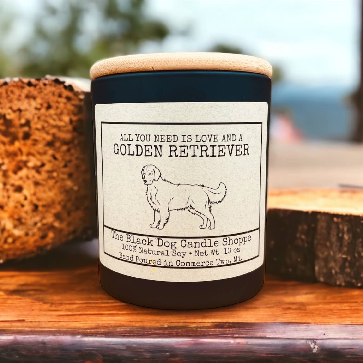 The Black Dog Candle Shoppe - Wholesale Jar/Filled Candle - Golden Retriever Dog Breed Candle4