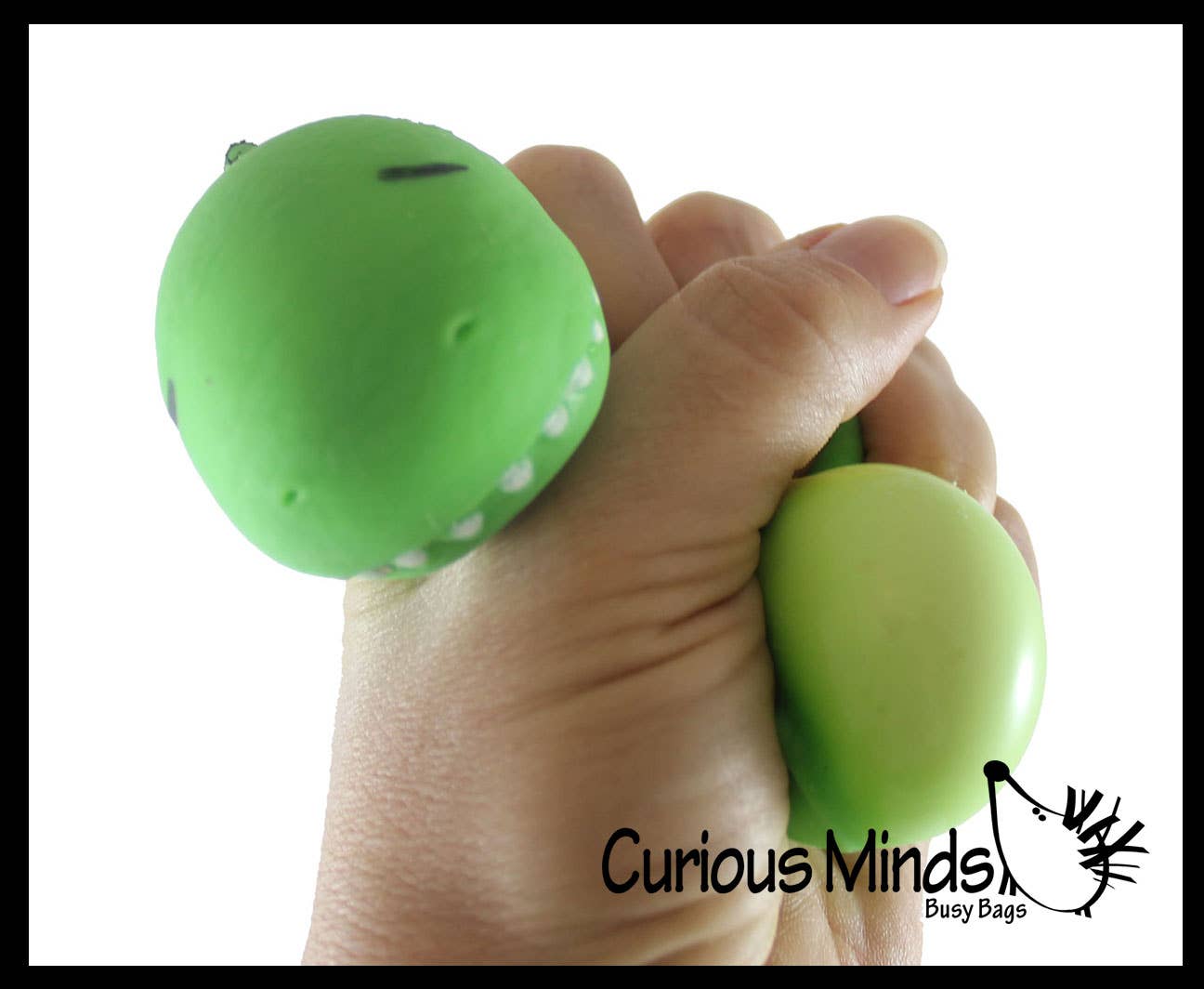 Curious Minds Toys - Wholesale Knijpbal - Kinderen en baby - 1 zachte crèmekleurige stressbal met dinosaurus gevuld met honden - Squishy Gooe10