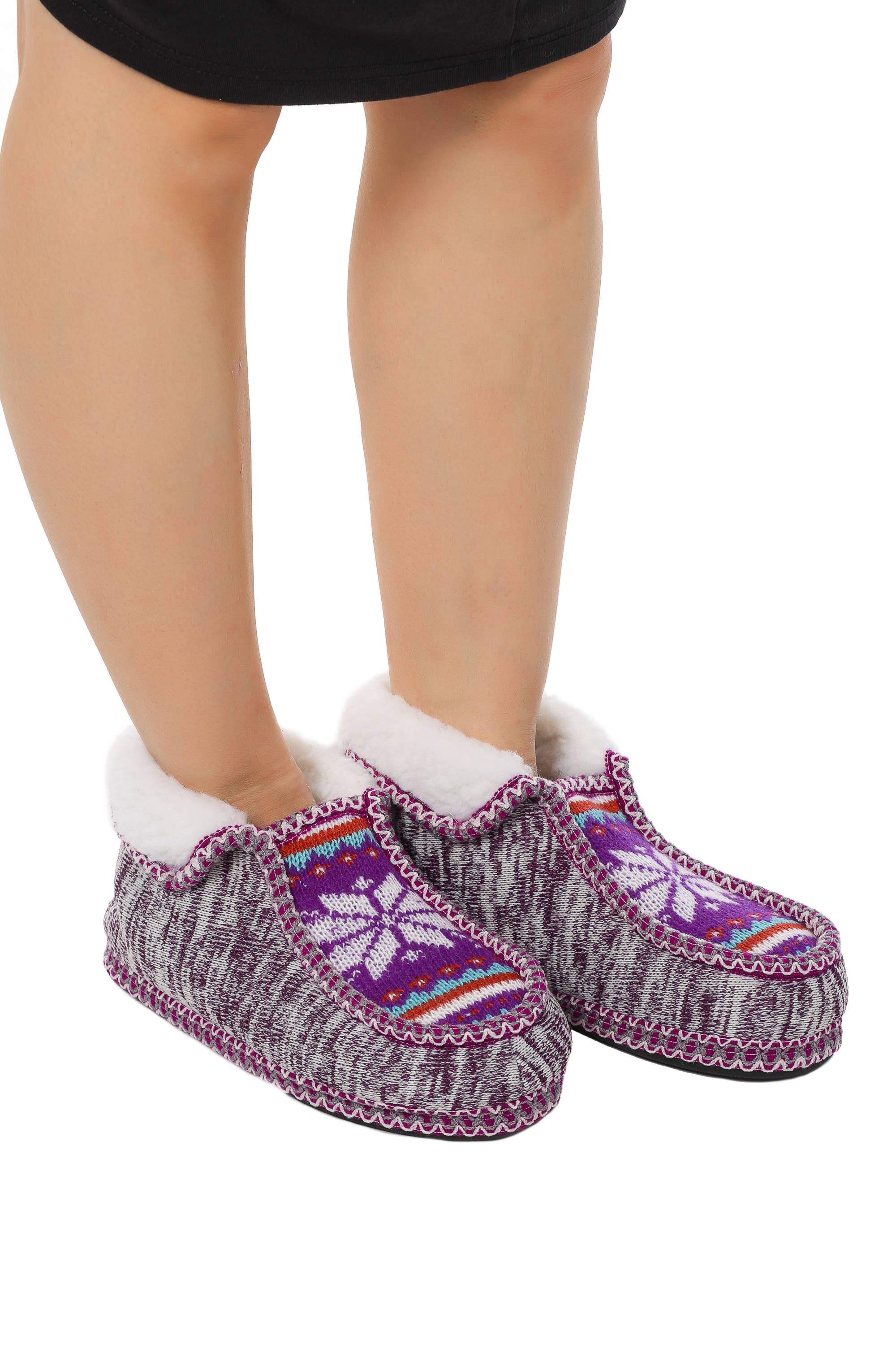 Imagine Imports - Wholesale Slippers - Women's - Moccasins winter slippers (WSLP-19)1