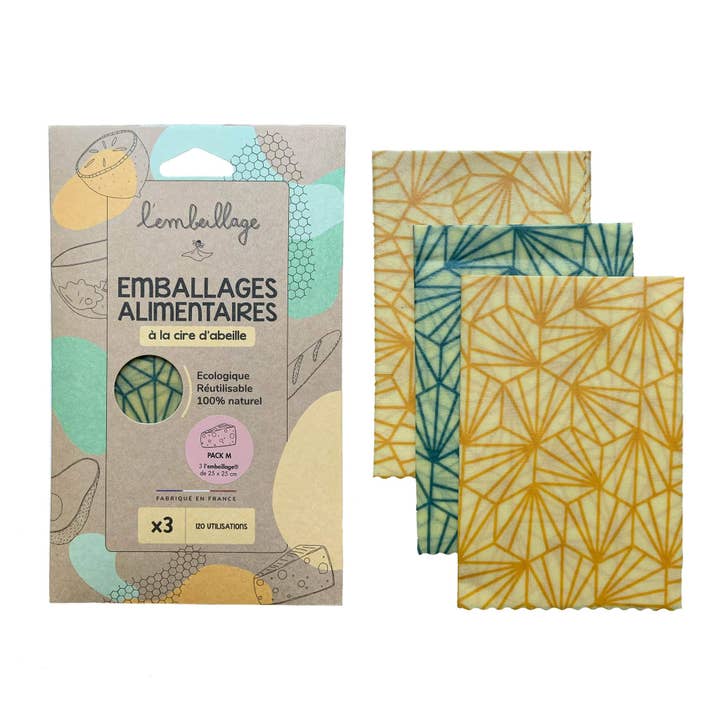 Pack M : BEEWRAP français for wholesale by L'embeillage