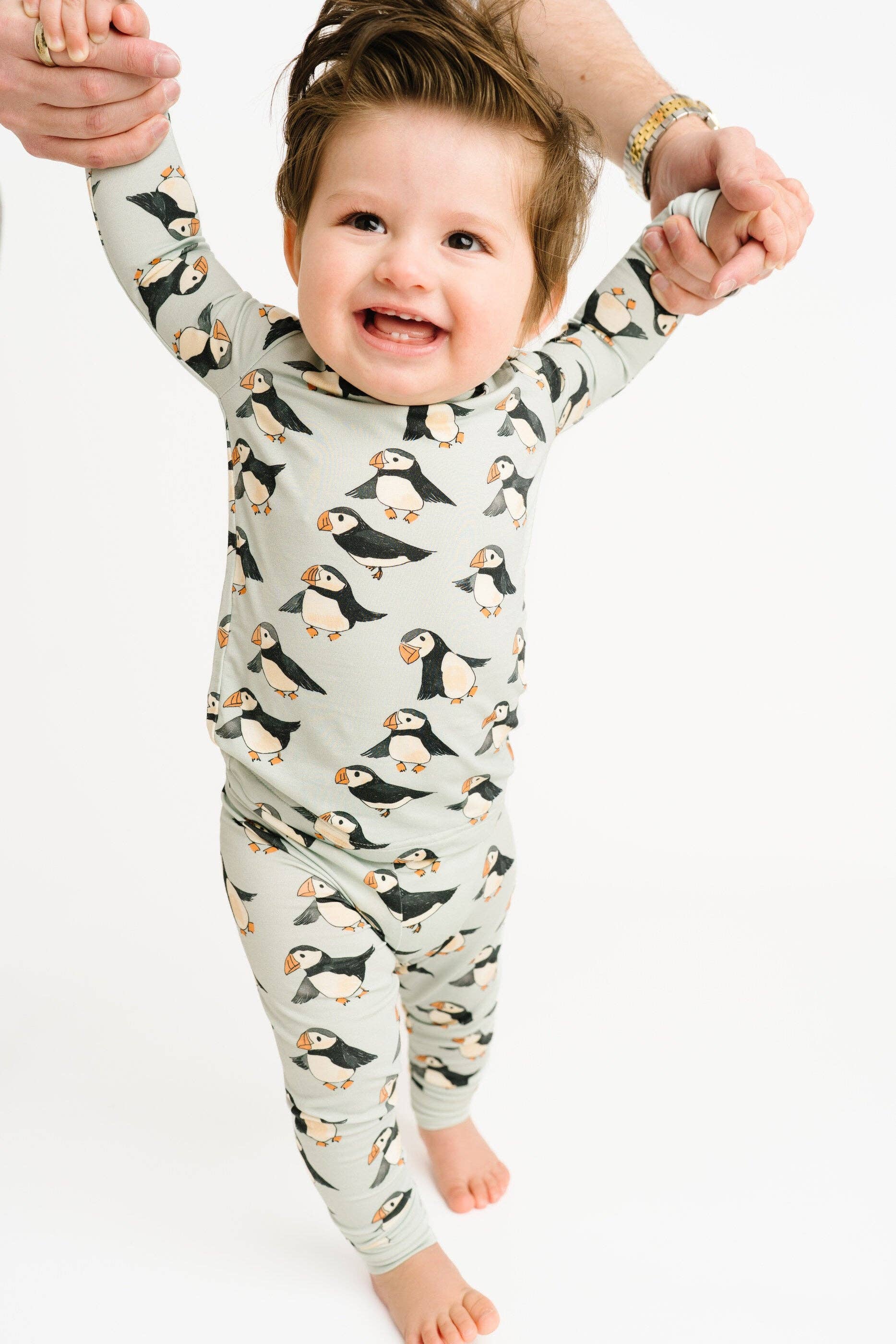 Little One Shop - Wholesale Sleepwear Set - Kids - Puffin Pals Bamboo Set0