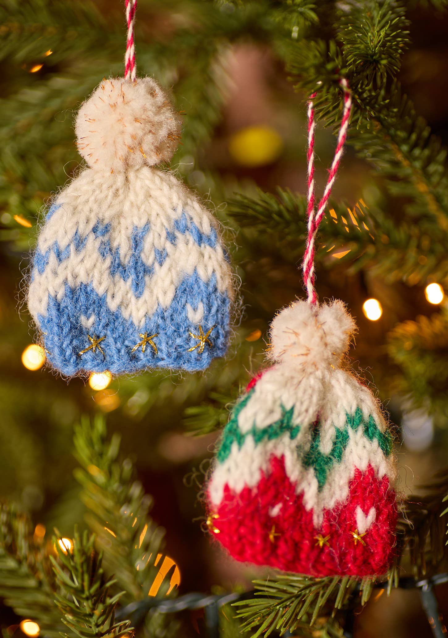 Namaste – wholesale Christmas decoration – Bobble Hat Knitted Decoration0